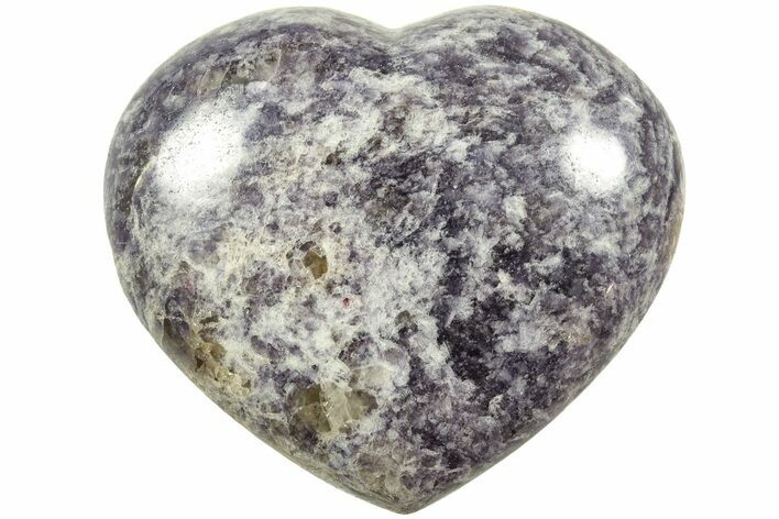 Sparkly, Purple Lepidolite Heart - Madagascar #210496